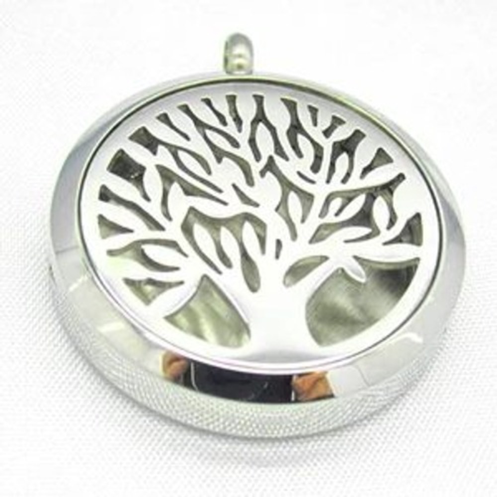 Tree of Life - Essential Oils - Aromatherapy -‎ Necklace - Stainless 24" Chain